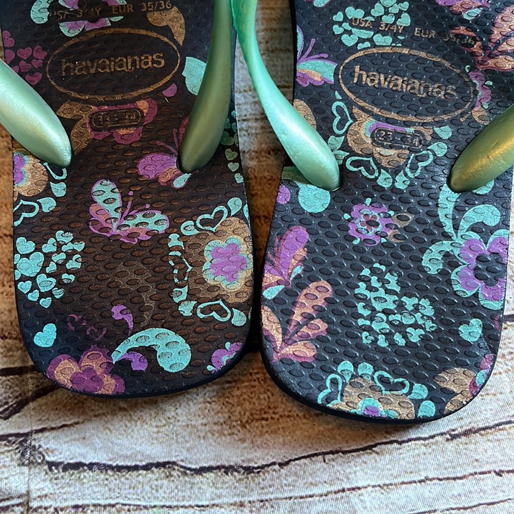 Havaianas | girl sandal flip flop summer shoe size 3 / 4 - Picture 5 of 9